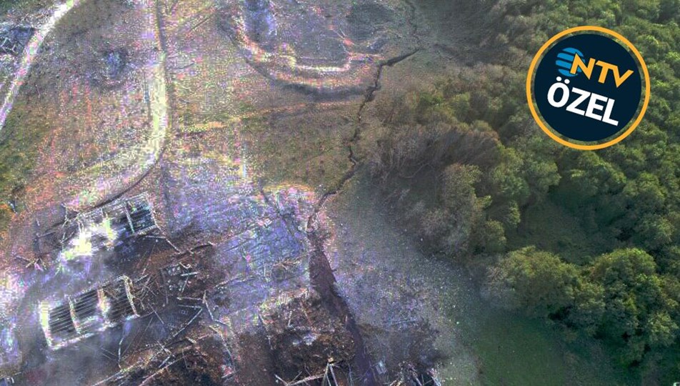 Patlama deprem etkisi yarattı, yarık oluştu