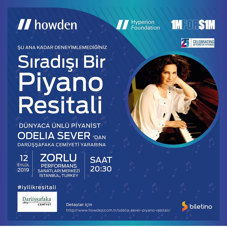 Ünlü Piyanist Odelia Sever, Türkiye'ye geliyor (Geliri Darüşşafaka'ya bağışlanacak) - 2