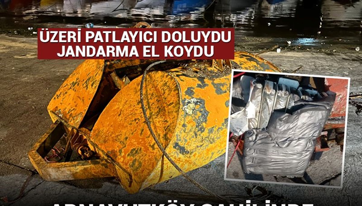 Jandarma patlayıcıyı çıkarıp bölgeden götürdü