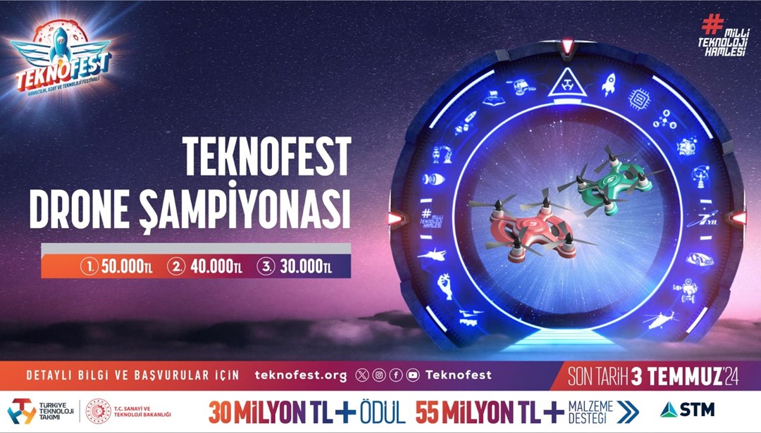 TEKNOFEST Drone Şampiyonası Başvuruları Başladı