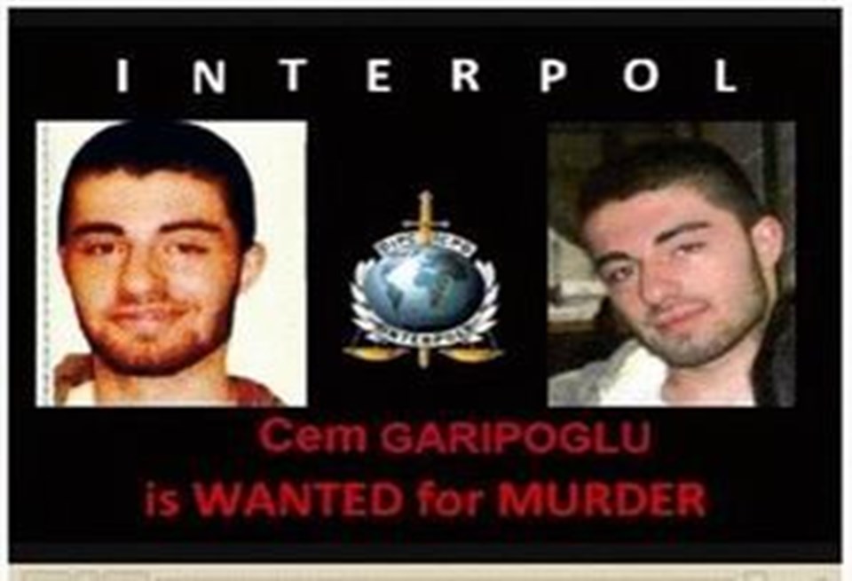 Garipoğlu İnterpol tarafından kırmızı bültenle aranıyordu.