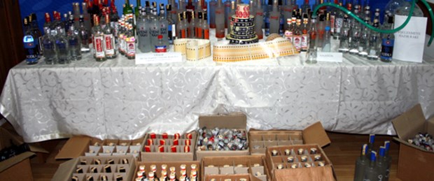 1386 şişe sahte içki