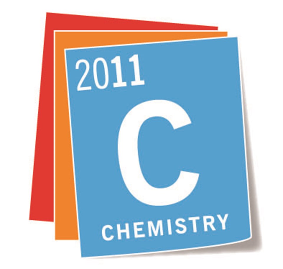 2011 Uluslararası Kimya Yılı'nın resmi logosu.