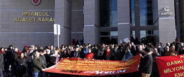 Adliye önünde basın açıklamasına yasak