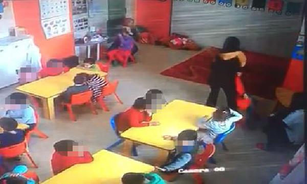 Anaokulunda öğretmen şiddeti kamerada