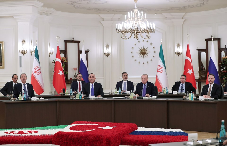 Üçlü Suriye Zirvesi'ne katılan Türkiye heyeti