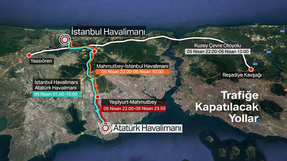 DİKKAT! BU YOLLAR TRAFİĞE KAPALI