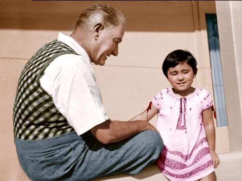 Ataturk'un çocuk sevgisi