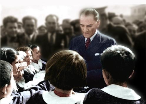 Ataturk'un çocuk sevgisi