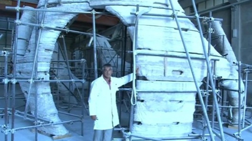 Monolite yazıcı ile yapılan bir ev (Fotoğraf: Gizmag).