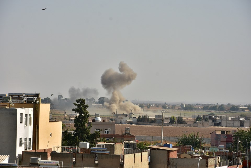 Resulayn'daki terör hedefleri obüs atışlarıyla vuruluyor