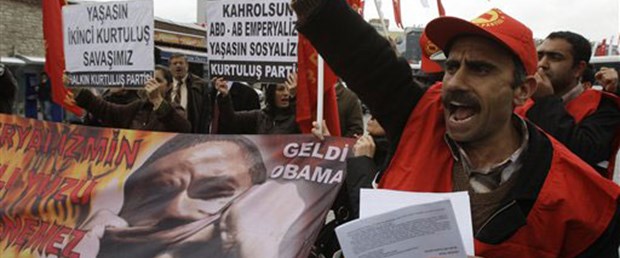 Beyoğlu’nda Obama’ya protesto