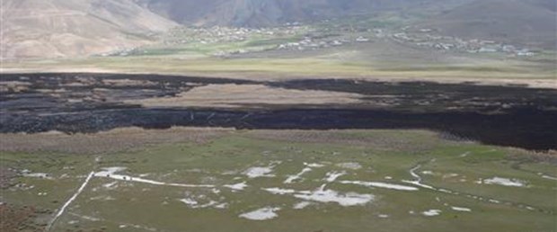 Bir doğal zenginlik yandı