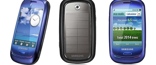Bu telefon güneşle çalışıyor