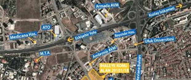Çukurambar'daki arsaya rekor teklif