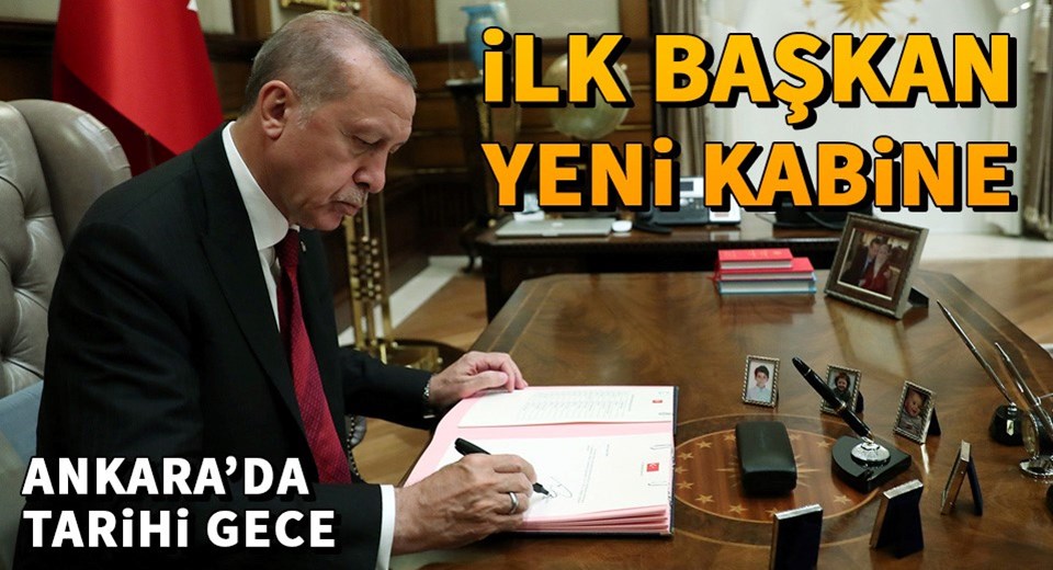Cumhurbaşkanı Erdoğan, Yeni Hükümet Sistemi'nin ilk kabinesini onayladı.