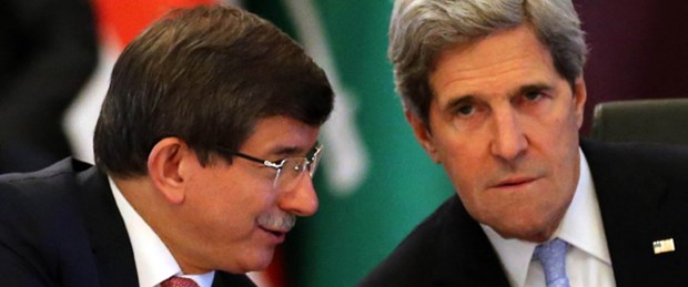 Davutoğlu ile Kerry Mısır'ı görüştü
