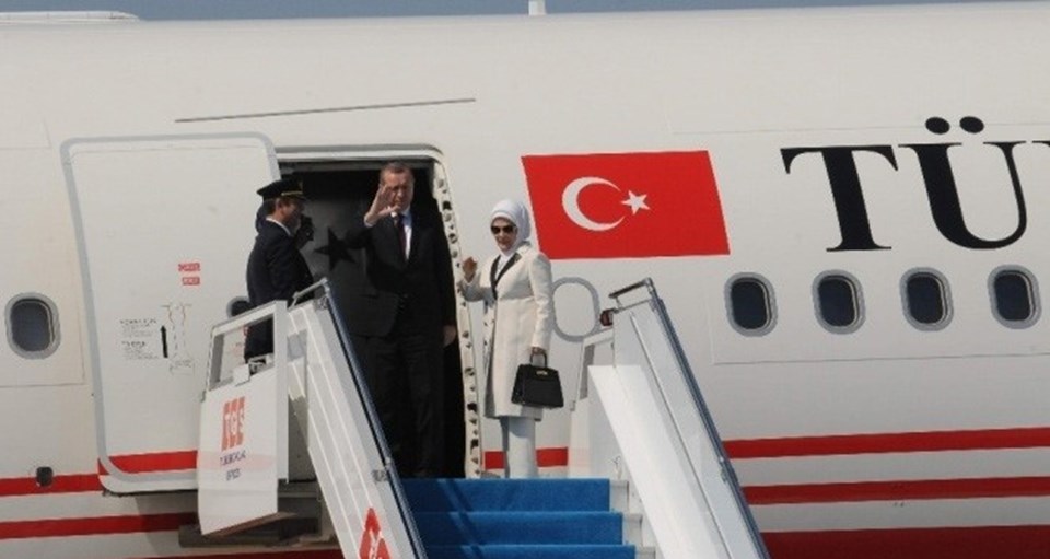Cumhurbaşkanı Erdoğan, saat 10.00'da özel uçakla Rusya'nın St. Petersburg kentine gitti.