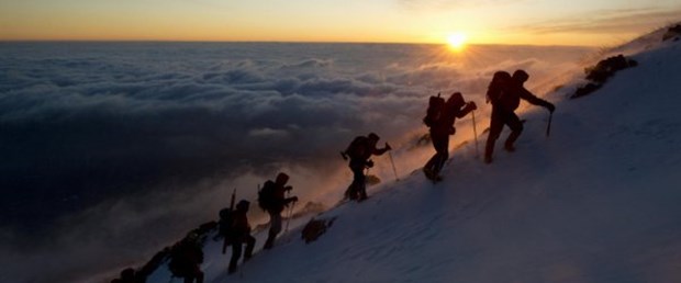 Fuji'ye tırmandılar