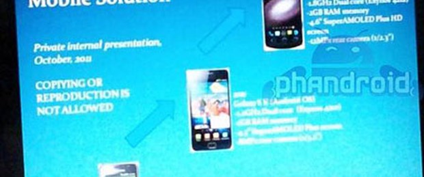 Galaxy S III'ün özellikleri sızdırıldı