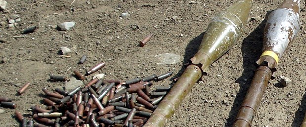 Gemlik'te roketatar mermisi ele geçirildi