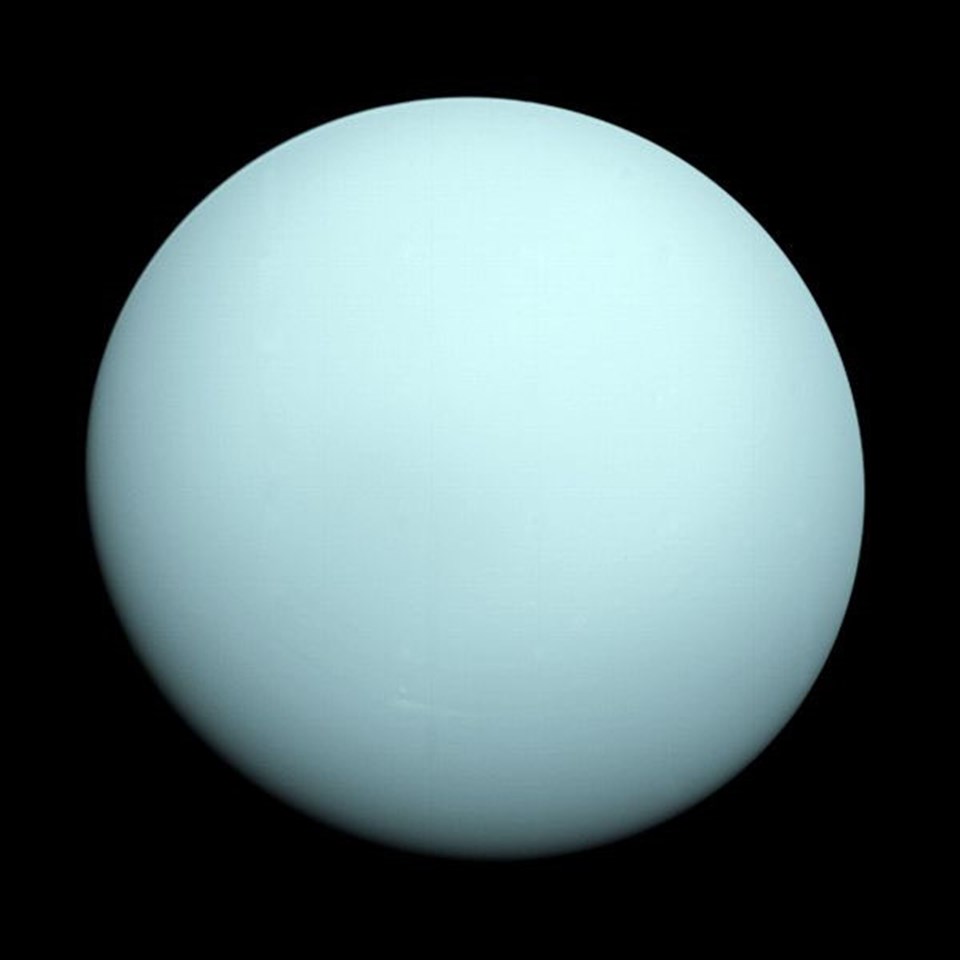 Voyager-2'nin 1986'da çektiği fotoğraf.