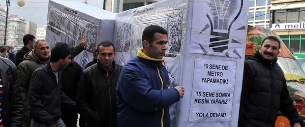 Gökçek’e metro protestosu
