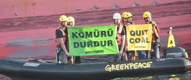 Greenpeace'den "kömürü durdur" eylemi