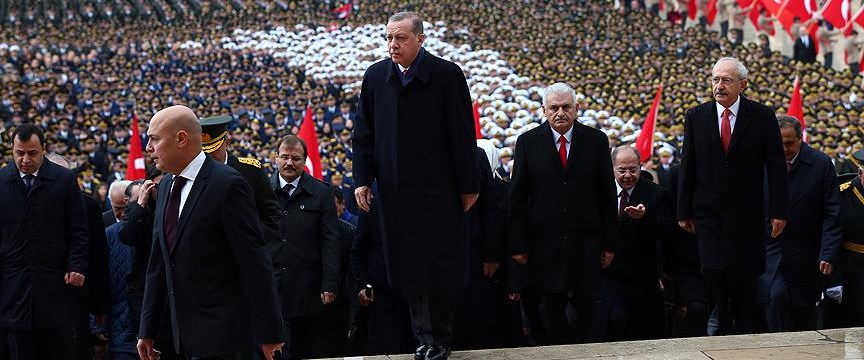 Cumhurbaşkanı Erdoğan, Anıtkabir'de düzenlenen...