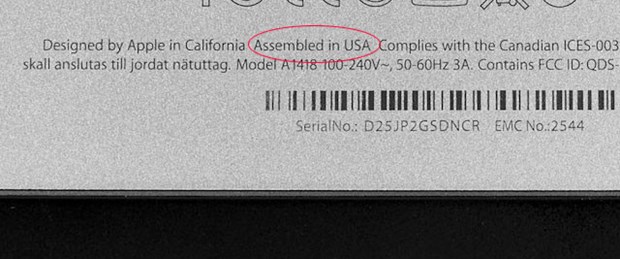 'iMac'ler ABD'de üretiliyor'