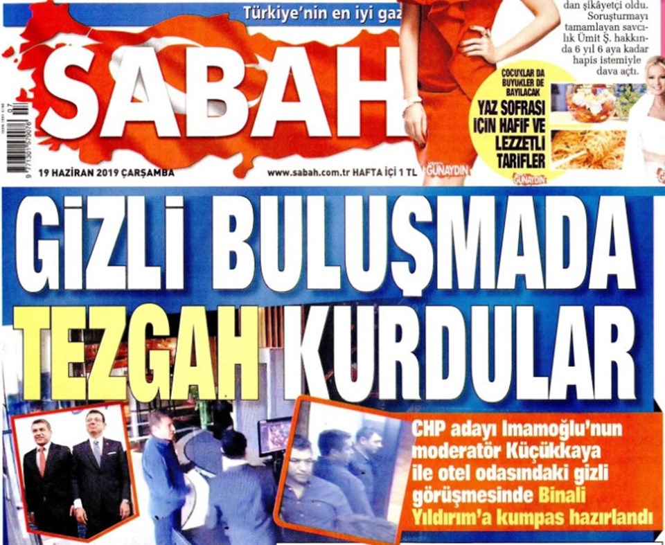 Sabah gazetesinin bugünkü manşeti