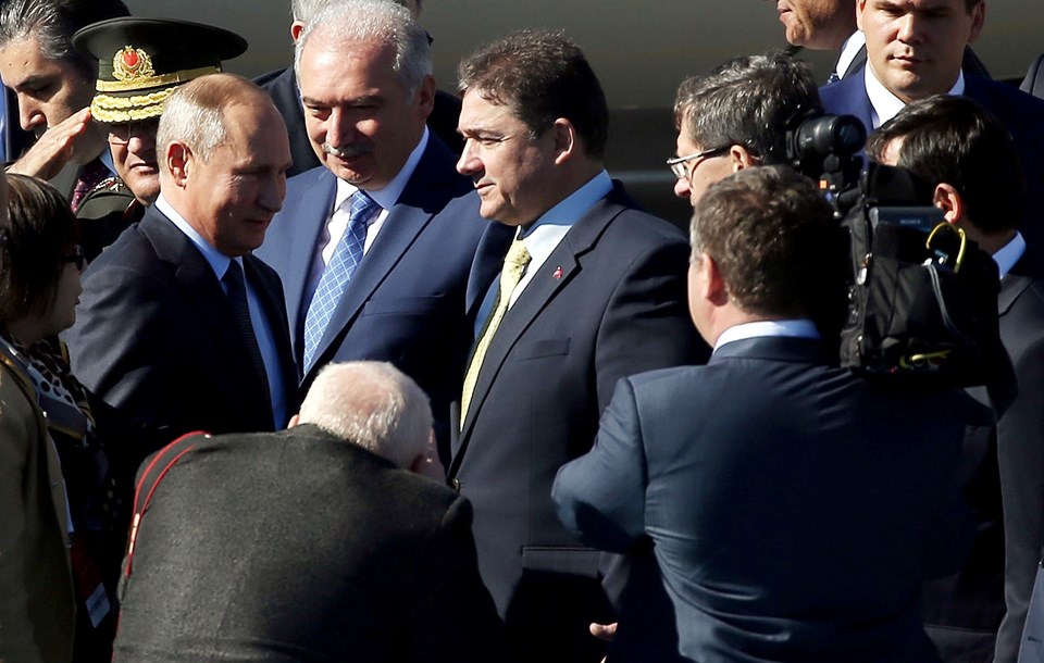 Rusya Devlet Başkanı Vladimir Putin de Dörtlü Suriye Zirvesi için İstanbul'da. 