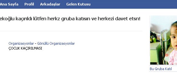 Kayıp kız Facebook'ta aranıyor