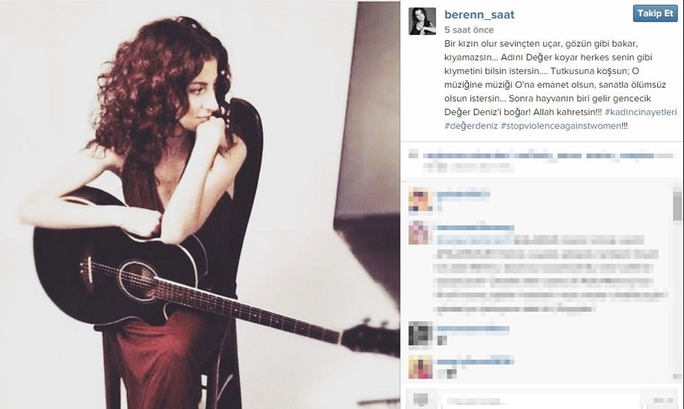 Beren Saat'in Instagram açıklaması