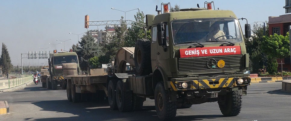 Suriye sınırındaki Kilis'e, fırtına obüsü ve...