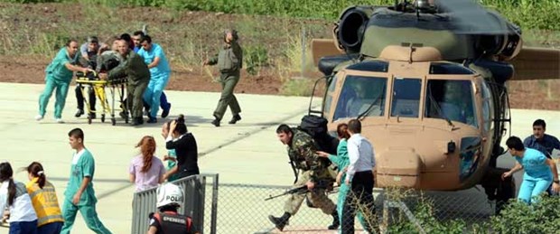 Lice'de askeri helikopter düştü: 1 şehit