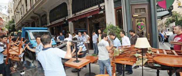 Masalar gitti, Beyoğlu bitti