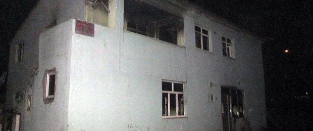 Mert'in katil zanlısının ailesine ait evde yangın