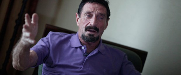Milyoner McAfee Guatemala'da yakalandı