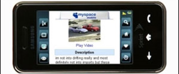 MySpace videoları cebe girecek