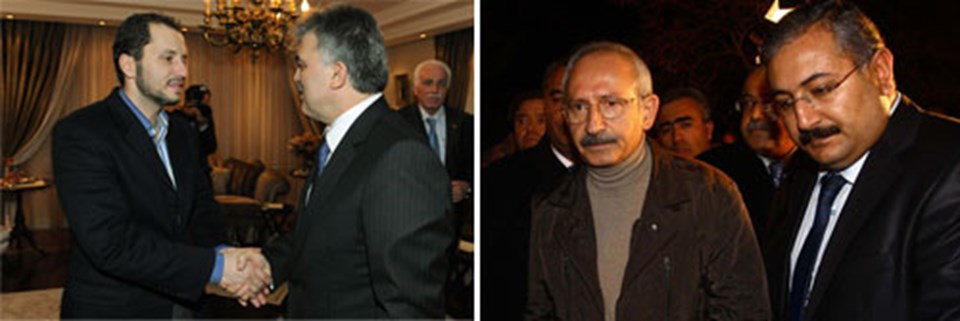 Cumhurbaşkanı Gül, Erbakan ailesine taziye ziyeretinde bulunurken, Kılıçdaroğlu da Saadet Partisi Genel Merkezi'ne gitti.