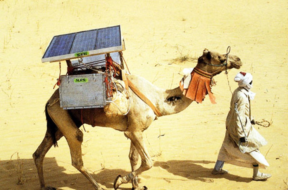 Güneş enerjisi elektriğin olmadığı bölgeler için de hayati önem taşıyor. Devenin üzerindeki panellerle çalışan küçük buzdolapları elektriksiz köylere ilaç taşıyor...