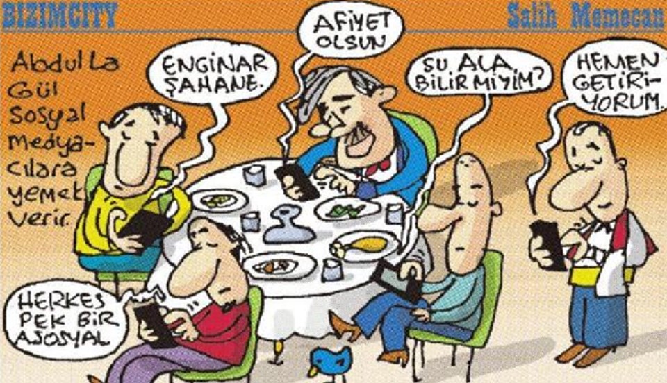 Sabah Gazetesi'nden Salih Memecan, toplantıyı böyle çizdi.