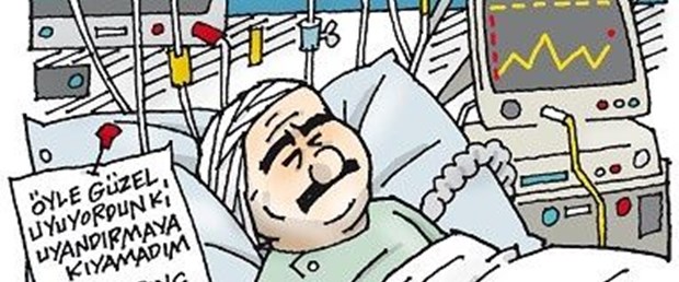 'Öyle güzel uyuyordun ki...'