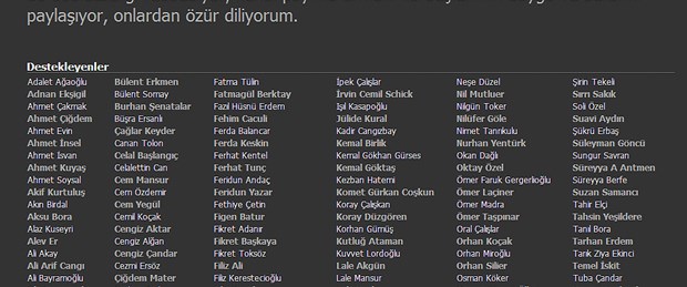 Özür kampanyasında Şahin'e resmi başvuru