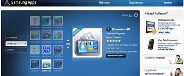 Samsung Apps artık Türkçe