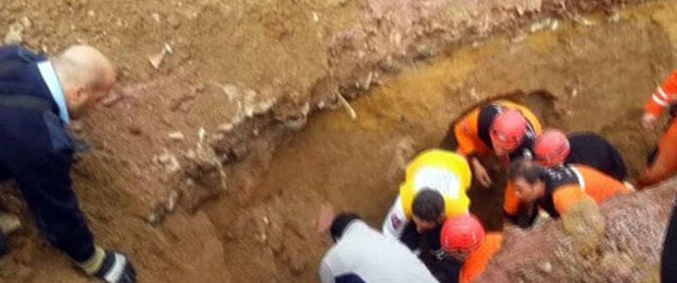 Şile’de yol inşaatında göçük: 1 ölü