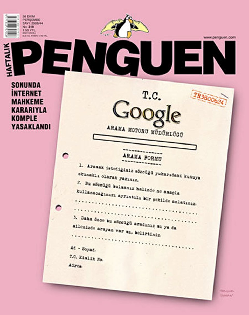 Penguen mizah dergisinin 30 Ekim 2008 tarihli kapağında, sanki olacaklar önceden bilinmişti.