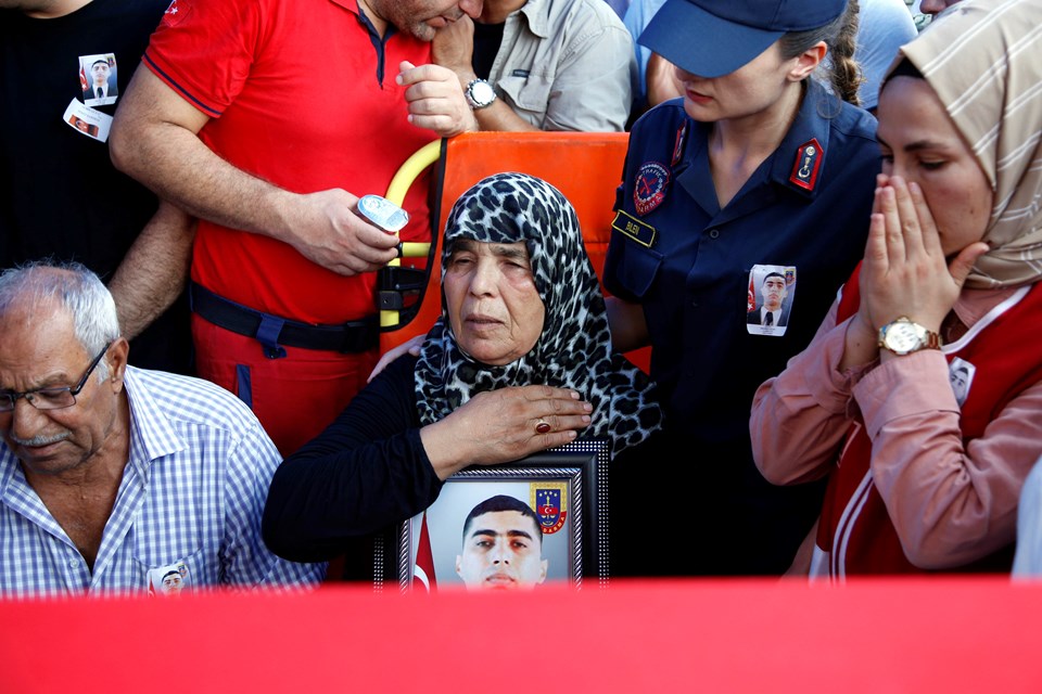 Jandarma Komando Uzman Çavuş Mehmet Uçar'ın cenazesinden 