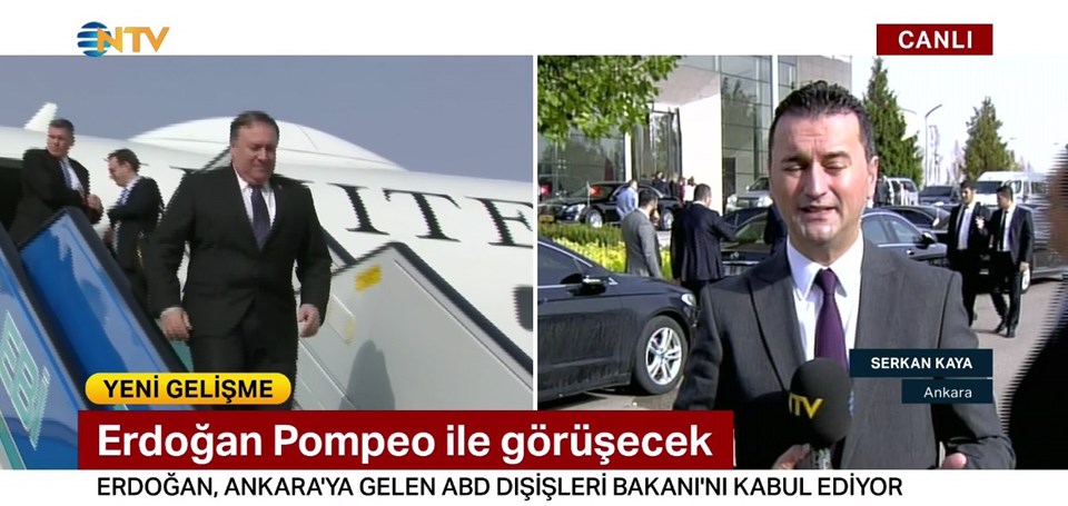 Pompeo'nun uçağı saat 09.45 sıralarında Esenboğa'ya indi